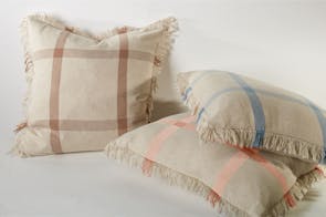 Stewart Check Square Cushion by Bambury