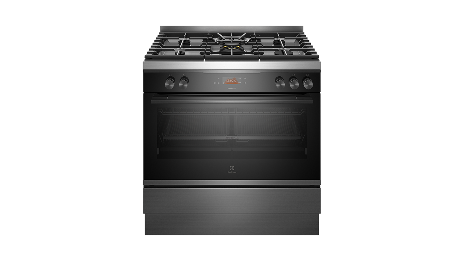 Electrolux 90cm Dual Fuel Freestanding Oven with Gas Cooktop - Dark Stainless Steel (EFEP916DSE)