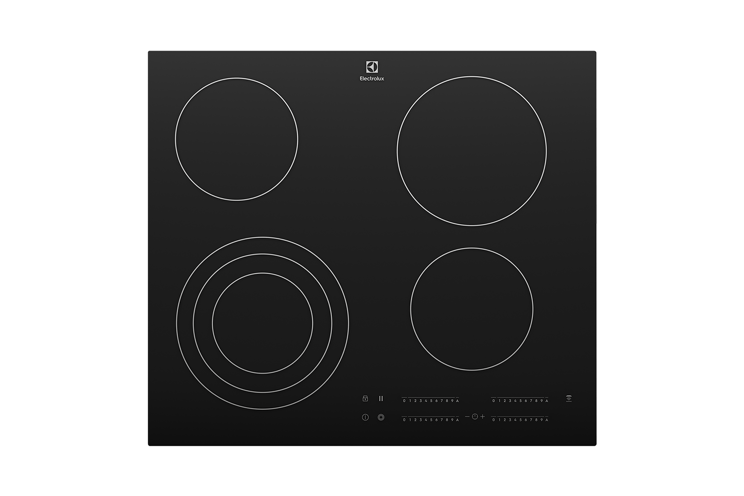 Electrolux 60cm 4 Zone Ceramic Cooktop Black (EHC644BE) Harvey