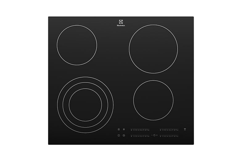 Electrolux 60cm 4 Zone Ceramic Cooktop - Black (EHC644BE)