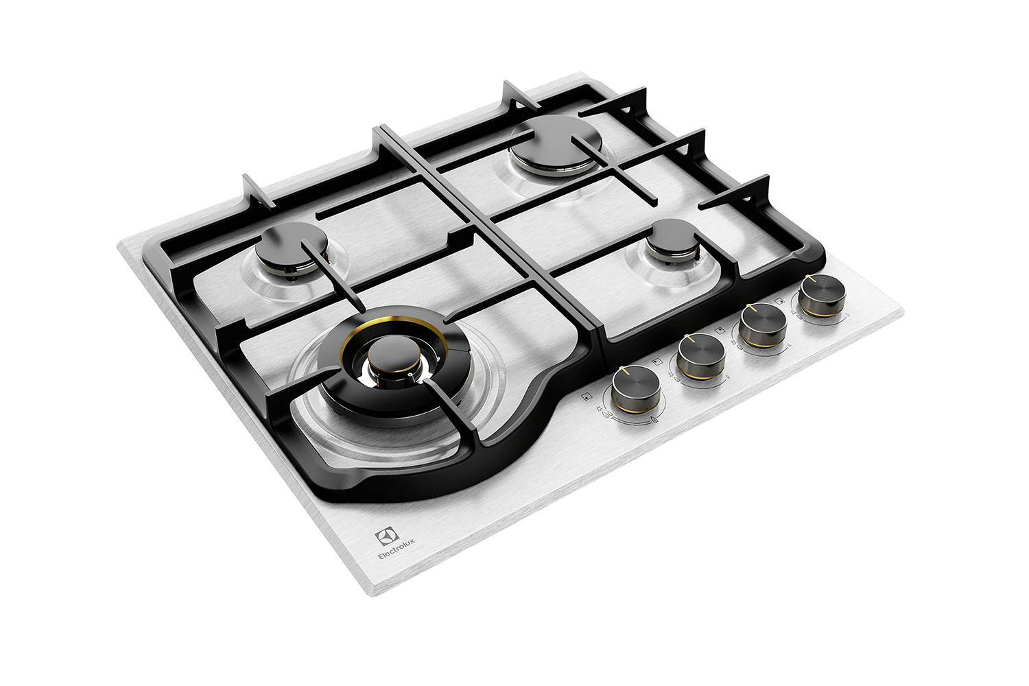 Electrolux 60cm UltimateTaste 500 Gas Cooktop - Stainless Steel