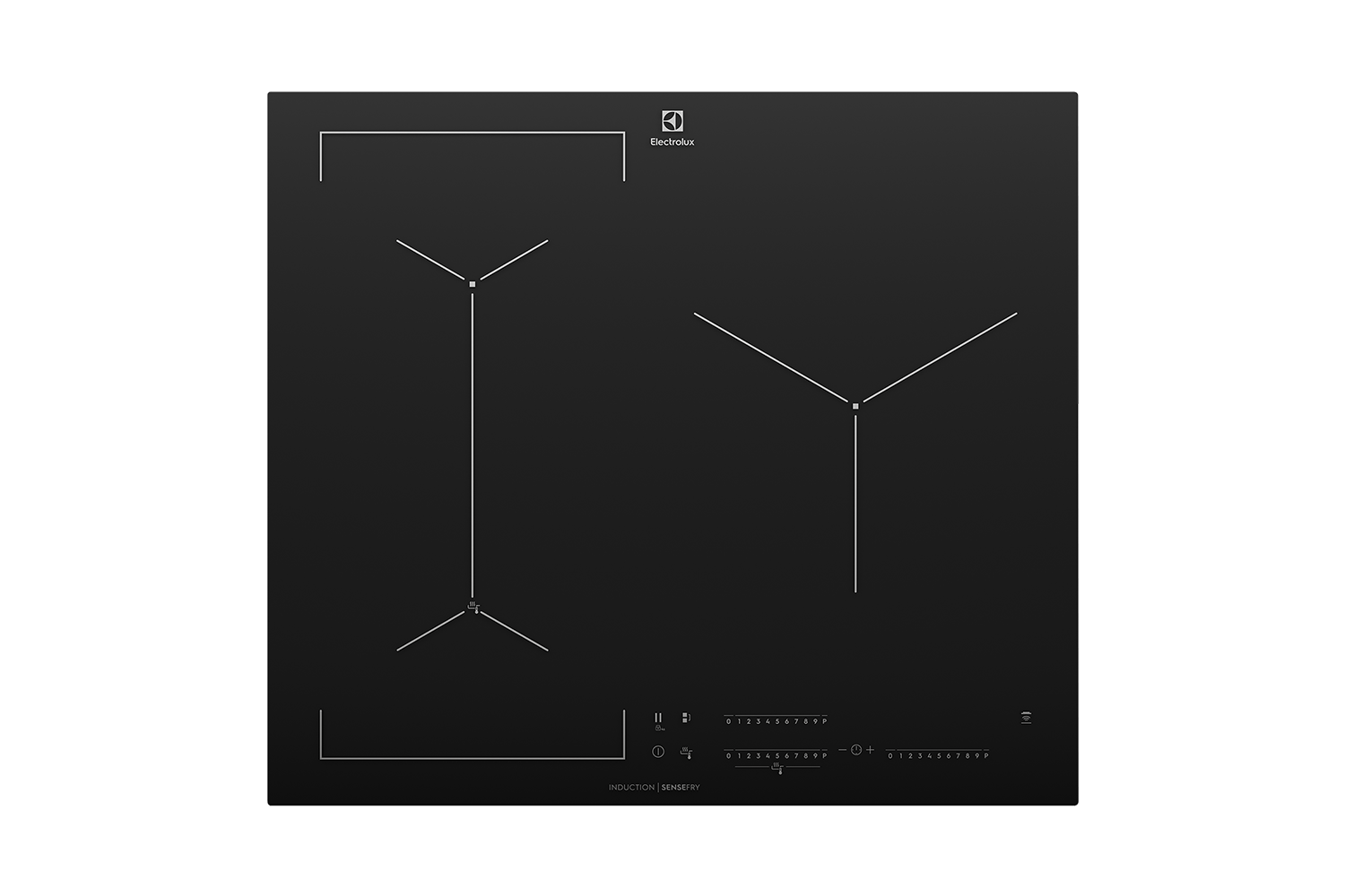 Electrolux 60cm 3 Zone Induction Cooktop - Black (EHI635BE)