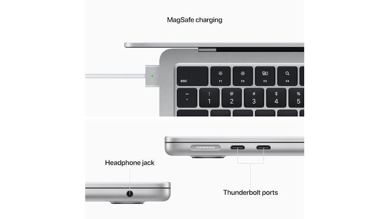 Apple MacBook Air 13" with M2 Chip 8-Core CPU/8-Core GPU 8GB-RAM 256GB-SSD - Silver (2022)