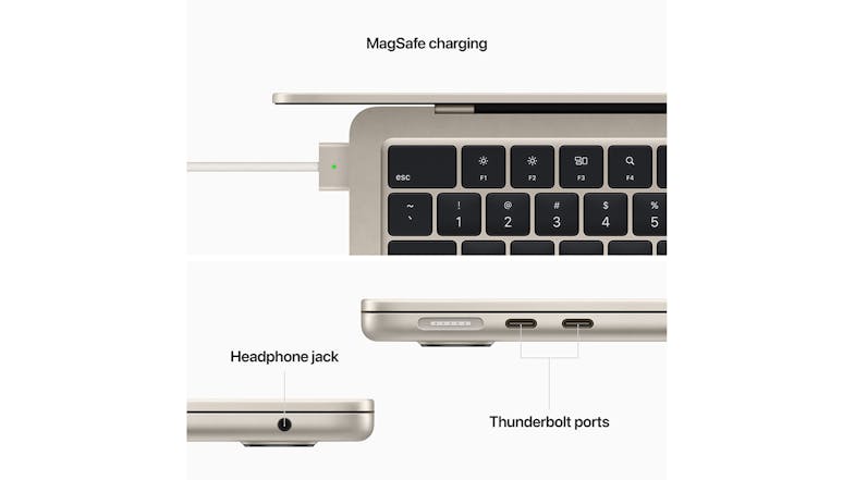 Apple MacBook Air 13" with M2 Chip 8-Core CPU/10-Core GPU 8GB-RAM 512GB-SSD - Starlight (2022)