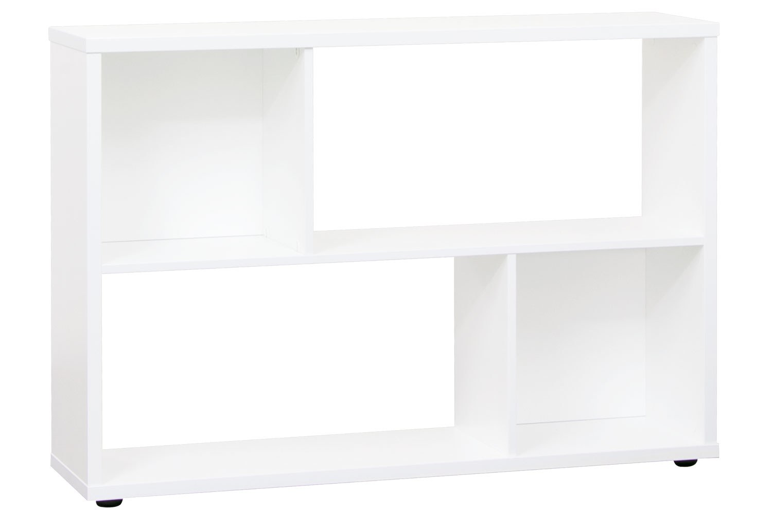 White deals square bookcase