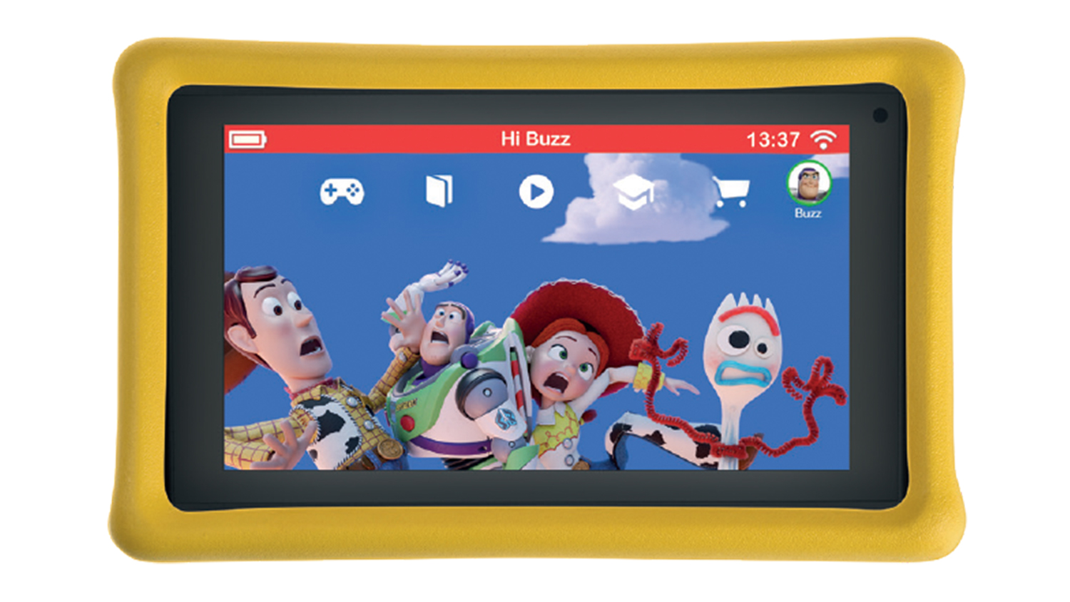 Disney Pebble Gear 7" 16GB WiFi Android Tablet Toy Story Harvey