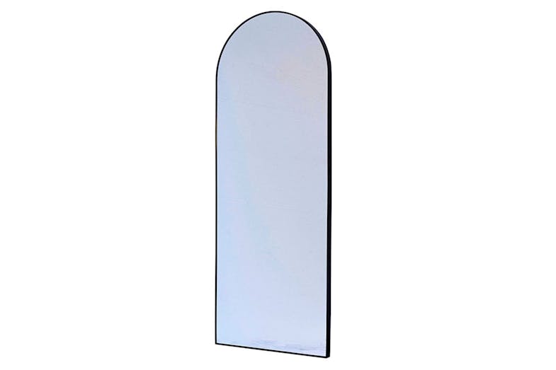170cm Arch Metal Frame Mirror - Black