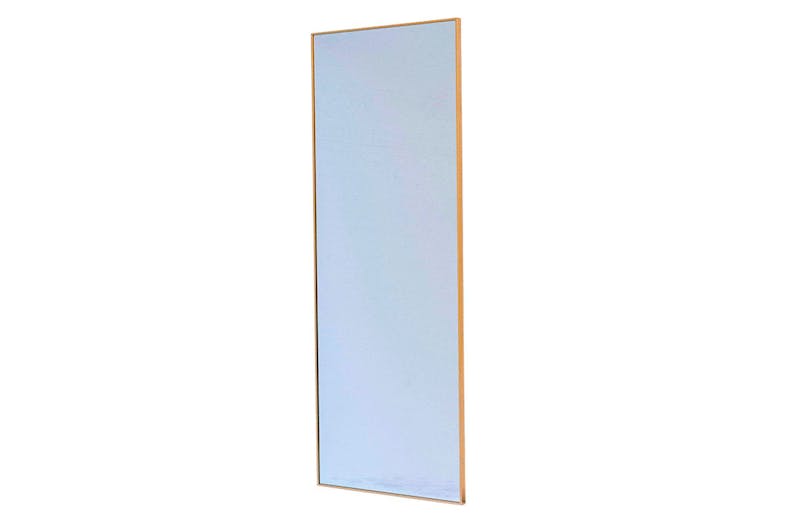 170cm Rectangular Aluminium Mirror - Gold