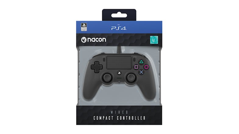 Nacon Wired Compact Controller for PlayStation 4 - Black