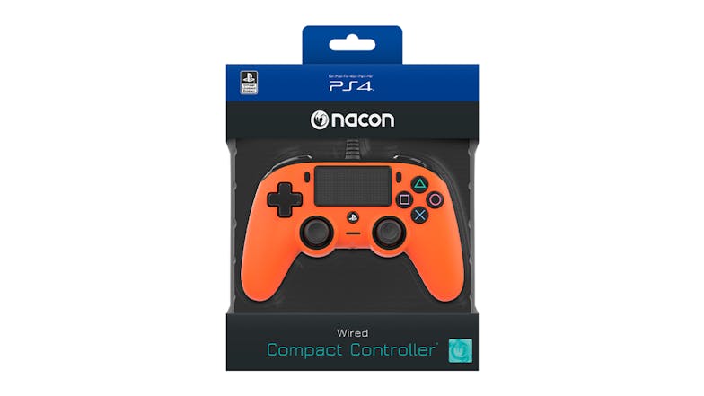 Nacon Wired Compact Controller for PlayStation 4 - Orange