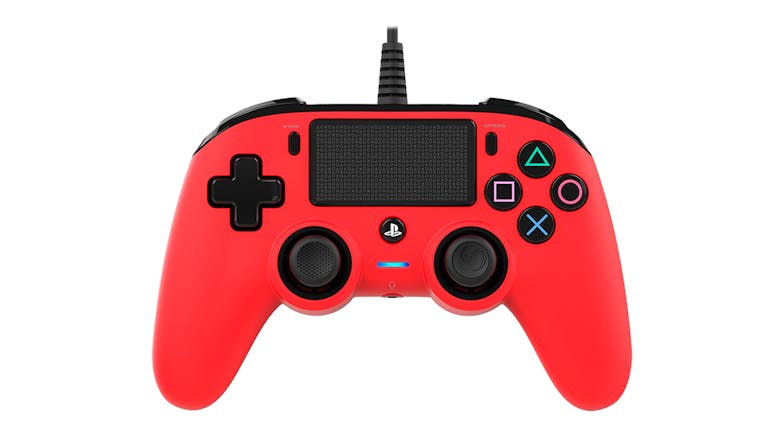 Nacon Wired Compact Controller for PlayStation 4 - Red