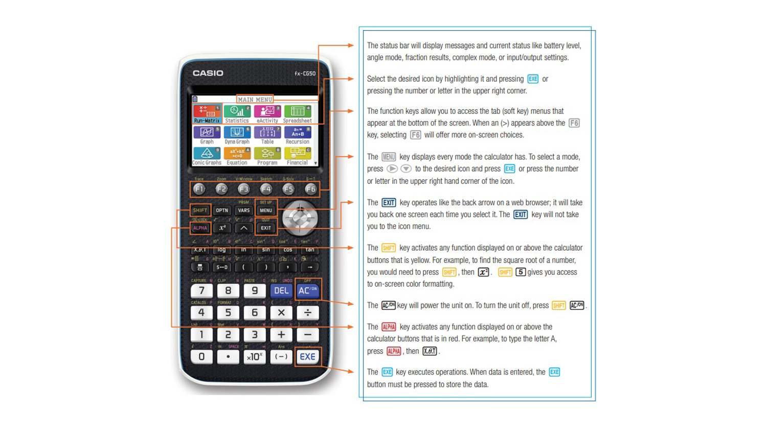 Casio fx CG50AU Graphing Calculator Harvey Norman New Zealand