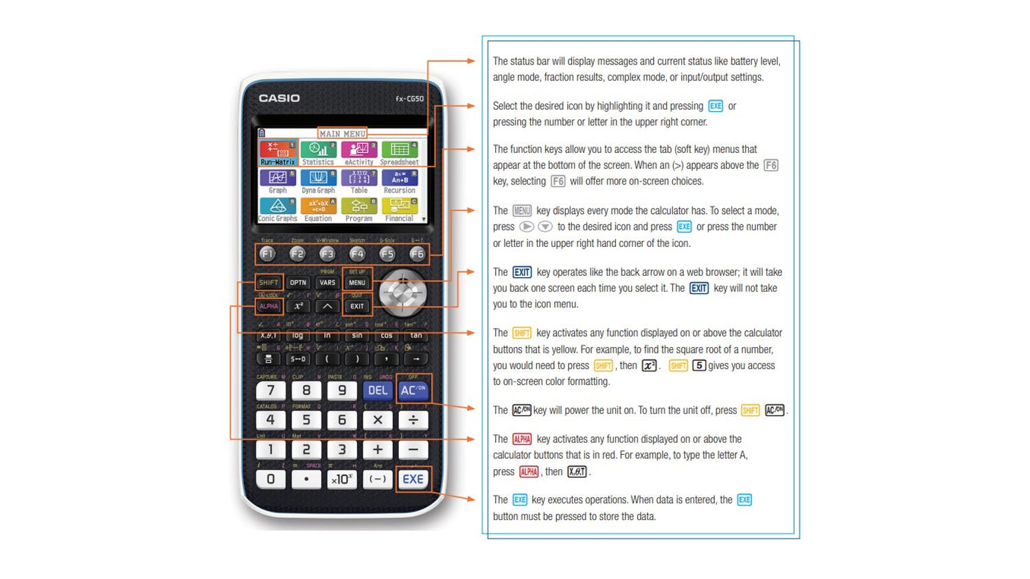 Casio fx-CG50AU Graphing Calculator