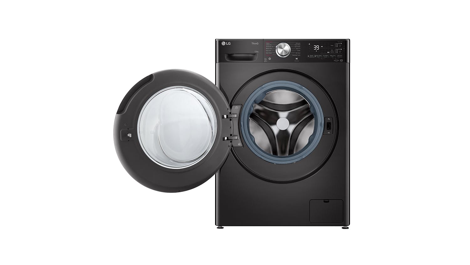 LG 12kg Front Loading Washing Machine - Black