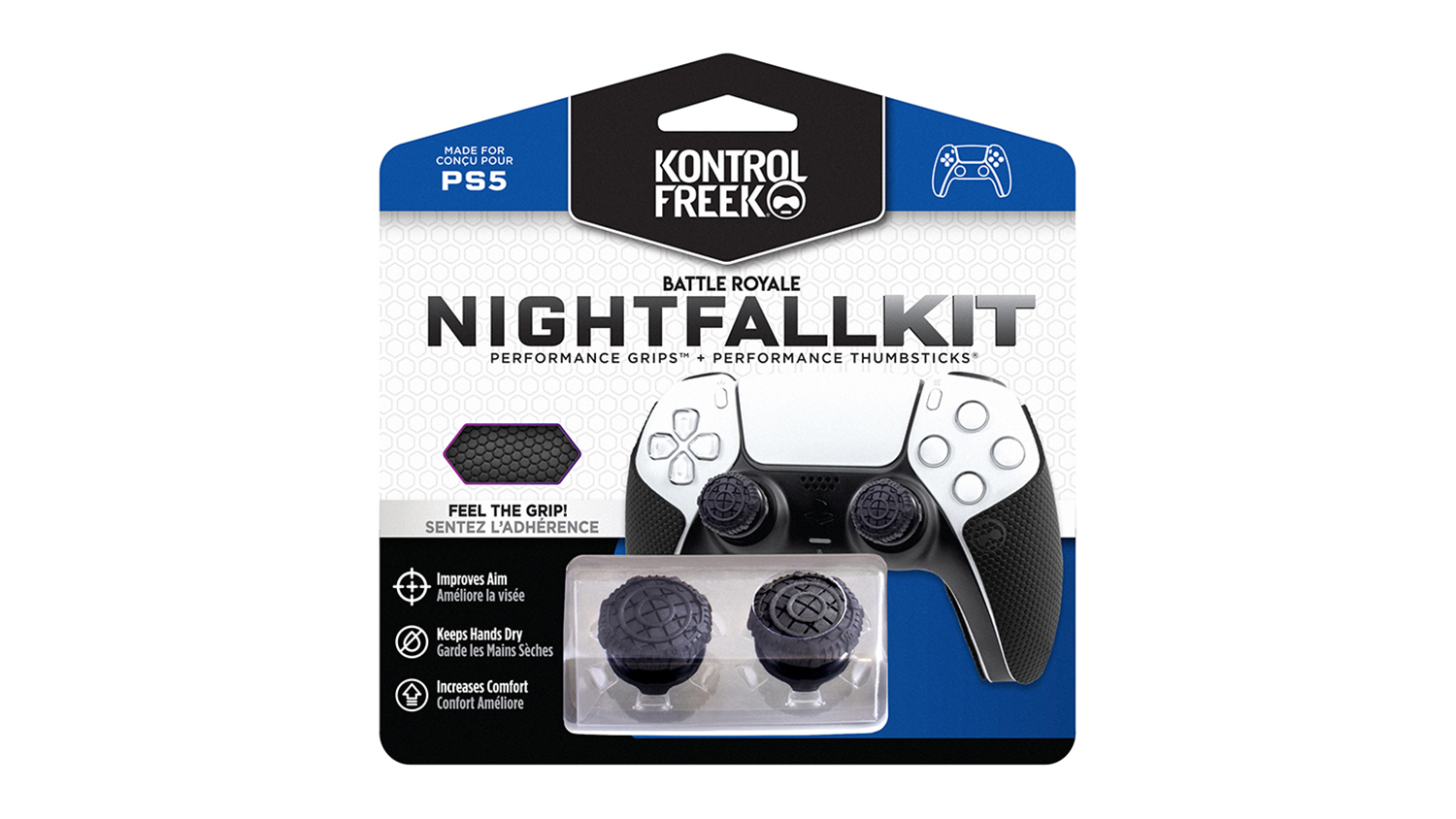 KontrolFreek Performance Battle Royale Nightfall Kit for PlayStation5