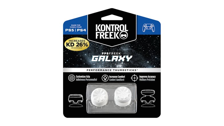 KontrolFreek FPS Freek Galaxy Performance Thumbsticks for PlayStation4/5 - White