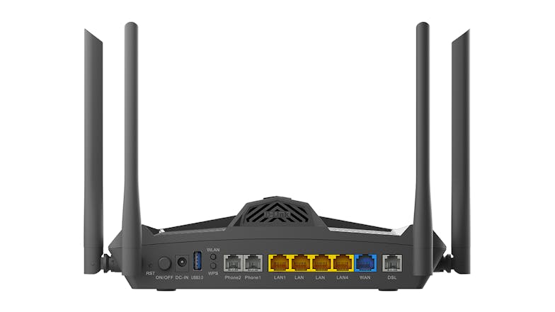 D-Link DSL-X1852E AX1800 ADSL2/VDSL2+ Wi-Fi 6 Modem Router with VoIP