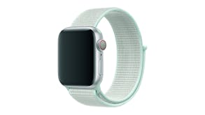 Swifty Watch Strap for Apple Watch - White/Mint Blue (Fit Case Size 42/44mm)