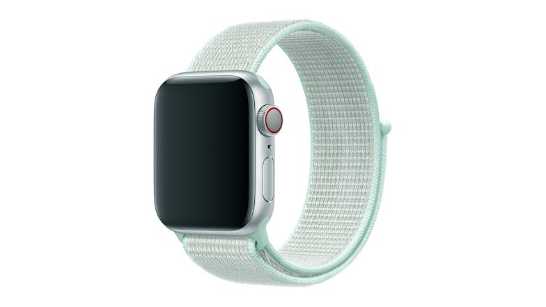 Swifty Watch Strap for Apple Watch - White/Mint Blue (Fit Case Size 42/44mm)