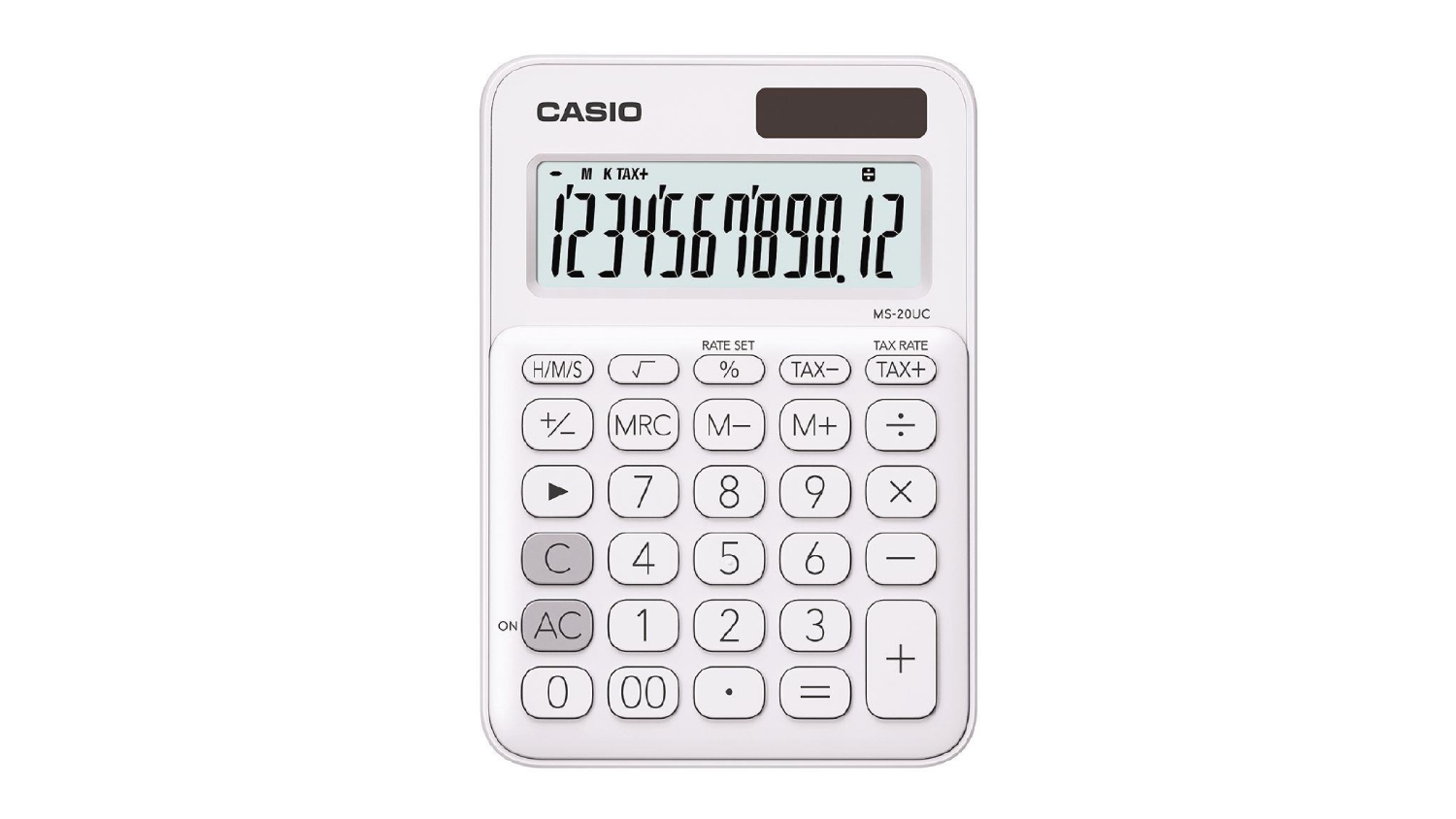 Casio MS-20UC-WE Calculator - White | Harvey Norman New Zealand