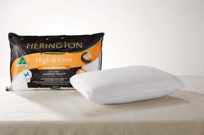 High and Firm Gusseted Pillow by Herington