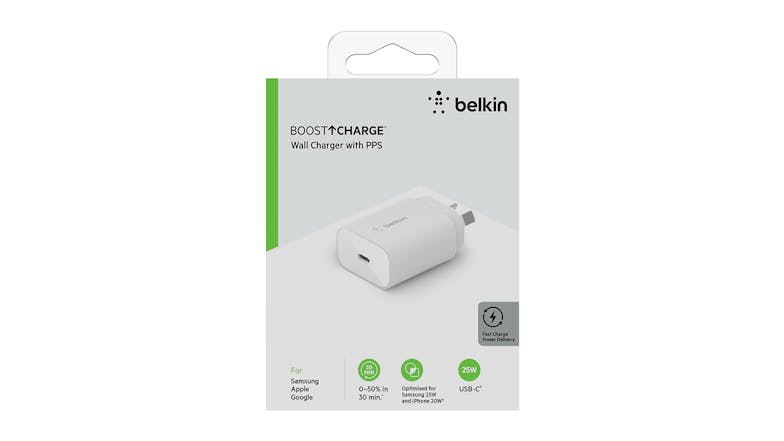 Belkin Boost Up Charge 25W USB-C PD 3.0 Wall Charger with PPS