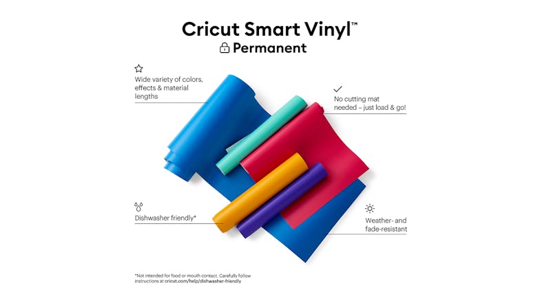 Cricut Permanent Smart Vinyl 13" x 3ft - Orange (1 Roll)