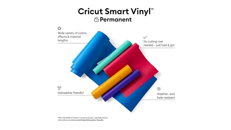 Cricut Permanent Smart Vinyl 13" x 3ft - Mint (1 Roll)