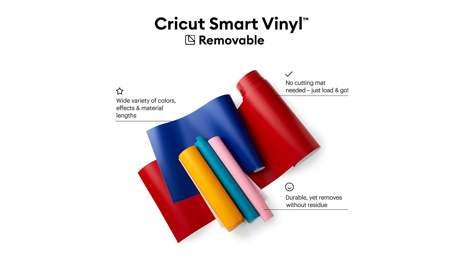 Cricut Removable Smart Vinyl 13" x 3ft - Purple (1 Roll)
