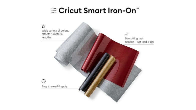Cricut Smart Iron-On 13" x 3ft - Glitter Gold (1 Roll)