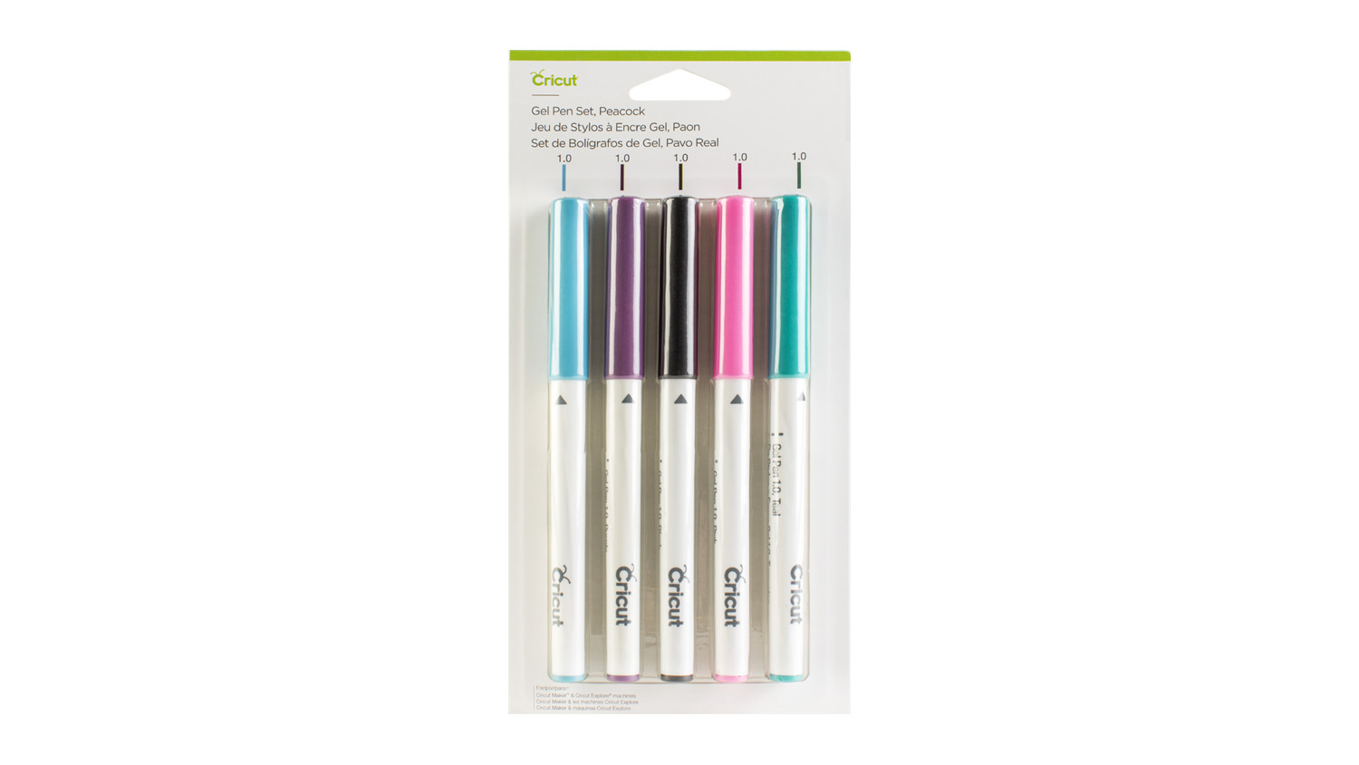 Cricut Gel Pen Set - Peacock (5 Pack)