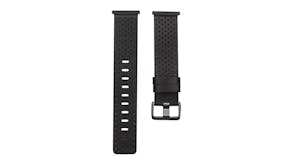 Swifty Watch Leather Strap for Fitbit Versa 3 & Sense - Black (Large)