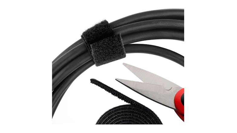 Goobay Cable Hook-and-Loop Fastener Roll 1m - Black