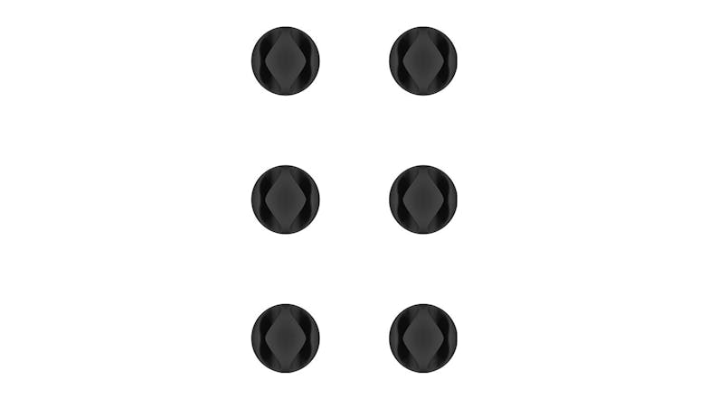 Goobay Cable Management 2 Slots Mini - Black (6 Piece Set)