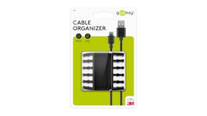 Goobay Cable Management 5 Slots - Black (2 Piece Set)