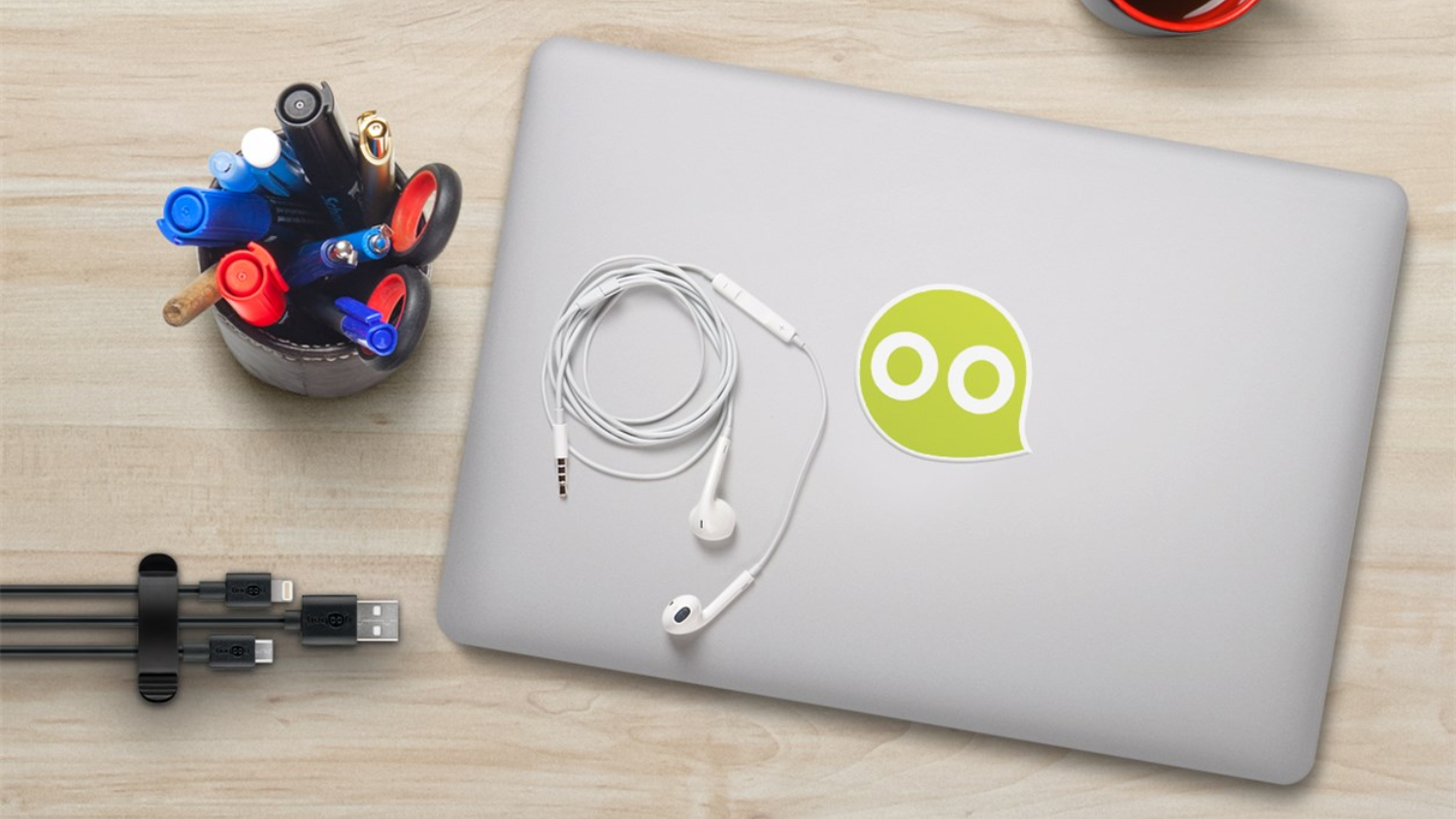 Goobay Cable Management Clip 3 Slots - Black (3 Piece Set)