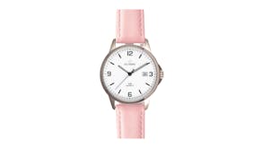 Olympic Titanium Watch 37mm - Rose Leather with White Dial