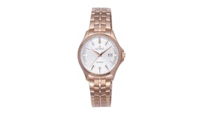 Olympic Timekeeper Series Ladies Watch 32mm - Rose Gold Stainless Steel with White Dial