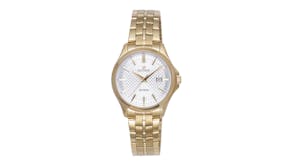 Olympic Timekeeper Series Ladies Watch 32mm - Gold Stainless Steel with White Dial