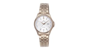 Olympic Timekeeper Series Ladies Watch 32mm - Champagne Stainless Steel with White Dial
