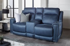 Wolgan 2 Seater Powered Recliner Sofa - Blue