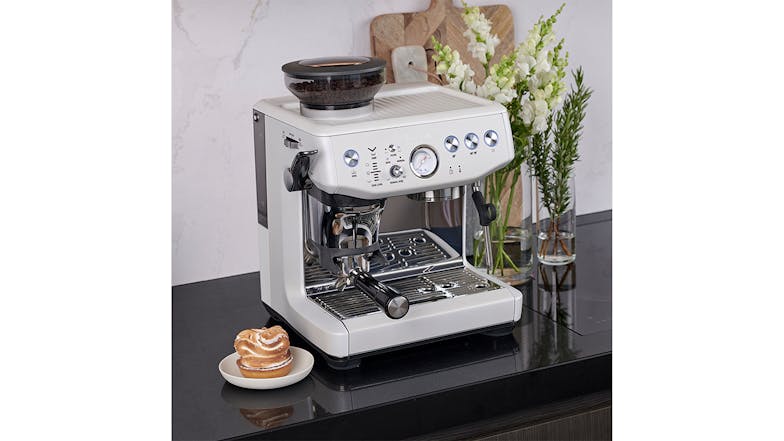 Breville "the Barista Express Impress" Espresso Machine - Sea Salt