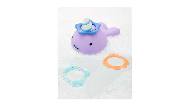 Skip Hop Zoo Narwhal Ring Toss - Purple