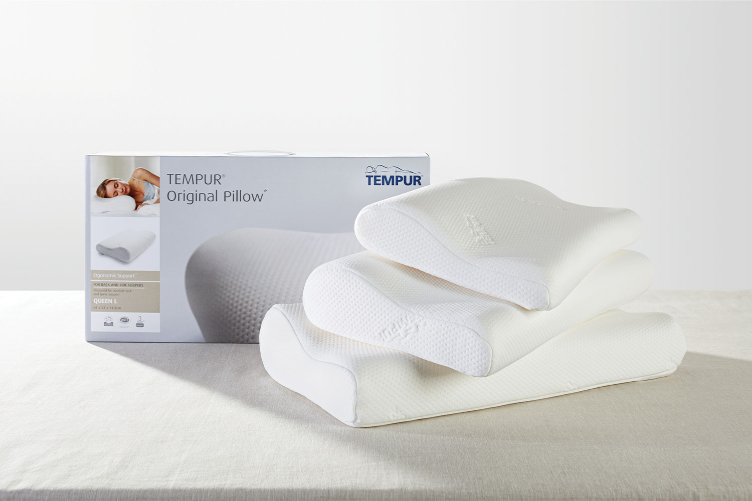 Tempur queen sale original neck pillow