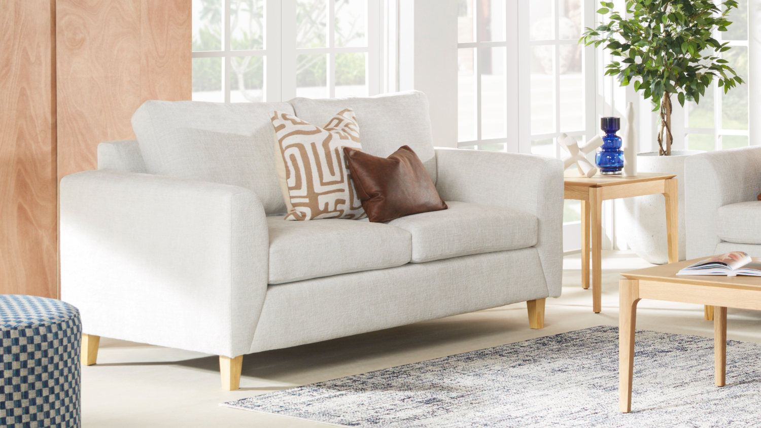 Nusa 2 Seater Fabric Sofa