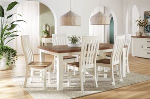Marlow 7 Piece Rectangle Dining Suite by Vivin