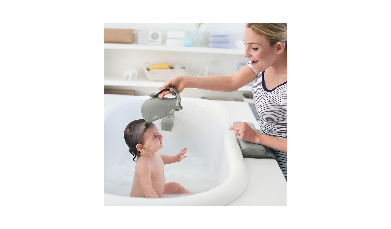 Skip Hop Moby Waterfall Bath Rinser - Grey