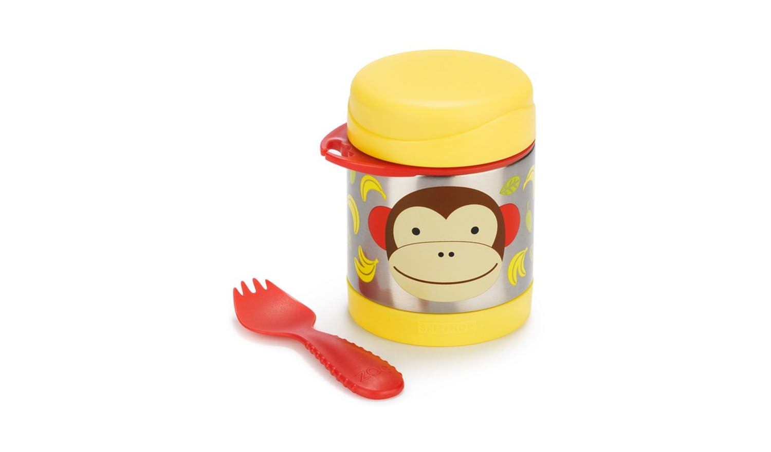Skip Hop Zoo Insulated Little Kid Food Jar - Monkey