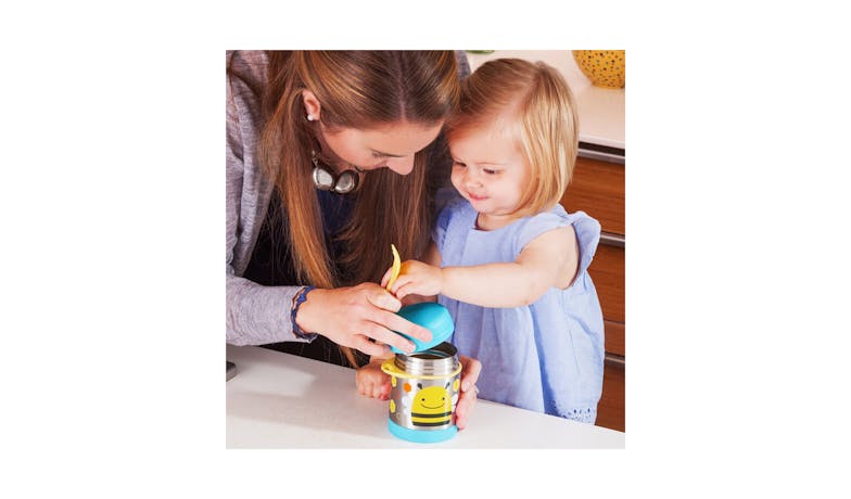 Skip Hop Zoo Insulated Little Kid Food Jar - Bee