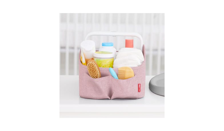 Skip Hop Nursery Style Light-Up Diaper Caddy - Pink